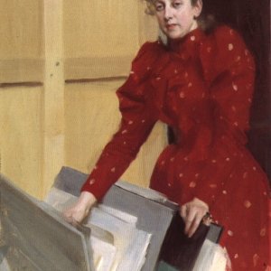 Portrait of Emma Zorn in the Paris Studio
