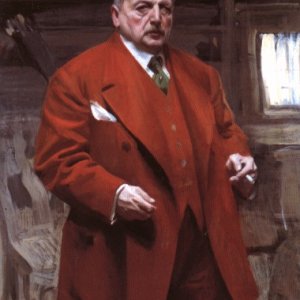 Self portrait in red