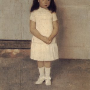 Media 'A Portrait of a Standing Girl in White' in album 'Fernand Khnopff'