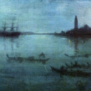 Nocturne in Blue and Silver: The Lagoon, Venice