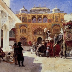 Arrival Of Prince Humbert The Rajah At The Palace of Ambert
