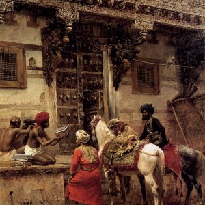 Craftsman Selling Cases By A Teak Wood Building Ahmedabad
