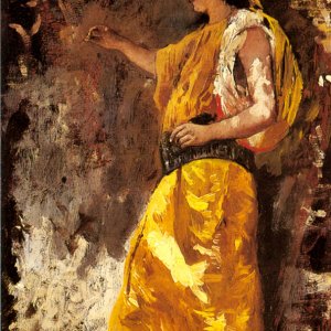 Standing Arab Woman