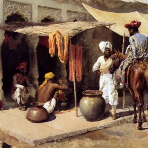 Outside An Indian Dye House