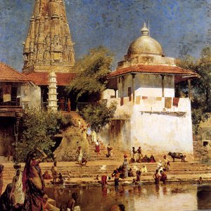 The Temple and Tank of Walkeschwar at Bombay