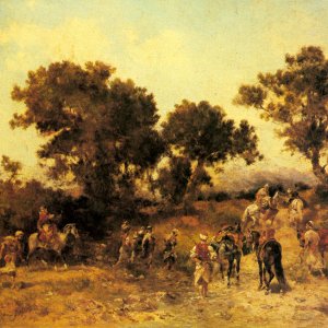 An Arab Hunting Party