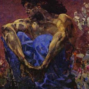 Demon Seated in a Garden