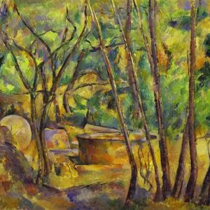 Grindstone and Cistern in a Grove