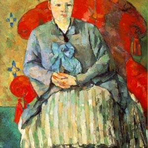 Hortense Fiquet in a Striped Skirt