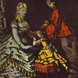 Interior with Two Women and a Child