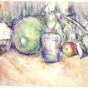 Still Life with Green Melon