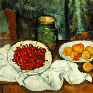 Still Life with Plate of Cherries