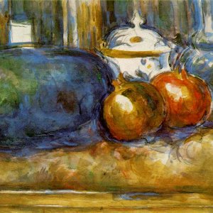 Still Life with Watermelon and Pomegranates