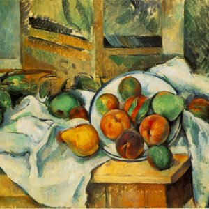 Table, Napkin, and Fruit