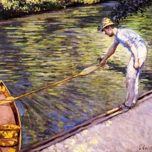 Boater Pulling on His Perissoire