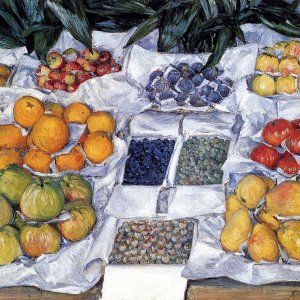 Fruit Displayed On A Stand