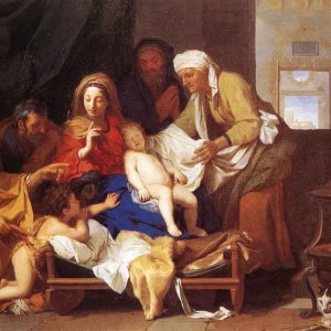 Holy Family With The Adoration Of The Child