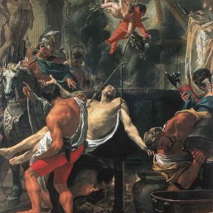 Media 'Martyrdom Of St. John The Evangelist At Porta _Latina' in album 'Charles Le Brun'