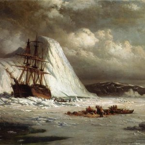 Icebound Ship