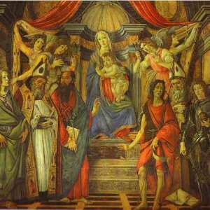 Virgin and Child with Four Angels and Six Saint
