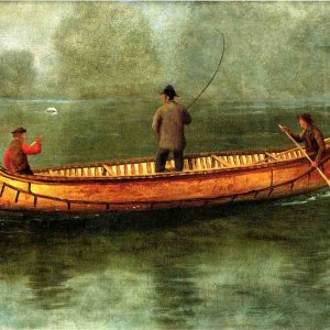 Fishing from a Canoe