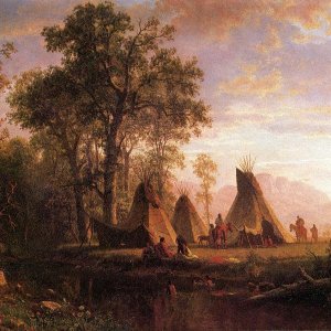 Indian Encampment, Late Afternoon