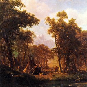 Indian Encampment, Shoshone Village