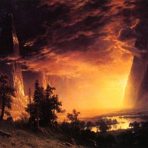 Sunset in the Yosemite Valley