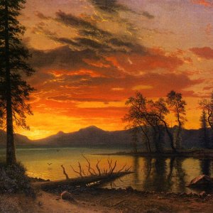 Sunset over the River