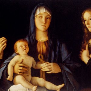 Virgin And Child Between St. Catherine And St. Mary