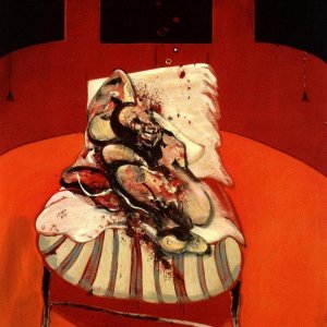 Three studies for a Crucifixion - center