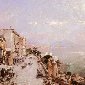 A View Of Posilippo, Naples