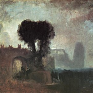 Archway With Trees By The Sea