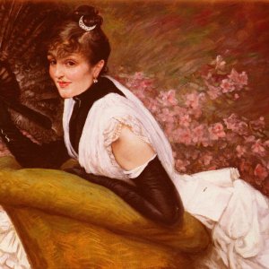 Portrait of a Woman at L'Eventail