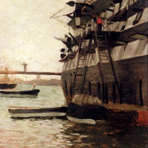 The Hull Of A Battle Ship