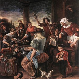 A Merry PartyArrival of a Visitor
