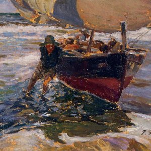 Beaching the Boat (study)