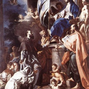 St. Bonaventura Receiving The Banner Of St. Sepulchre From The Madonna