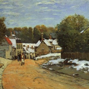 Early Snow at Louveciennes