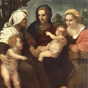 Madonna and Child with Saints Catherine Elisabeth and John the Baptist