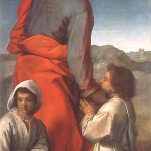 St. James with Two Children