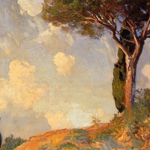 A Landscape Study at San Vigilio, Lake of Garda