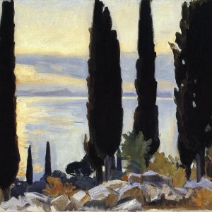 Cypress Trees At San Vigilio