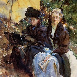 Miss. Wedewood and Miss. Sargent Sketching