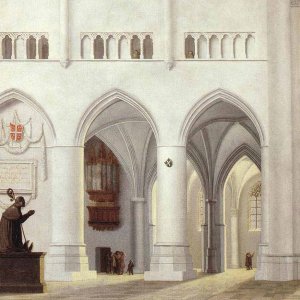 Interior Of The Church Of St. Bavo At Haarlem