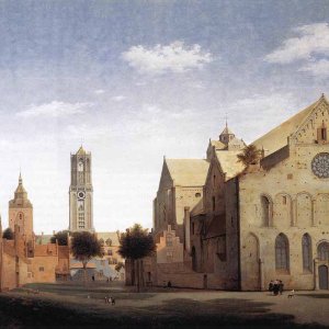 St. Marys Square And St. Marys Church At Utrecht