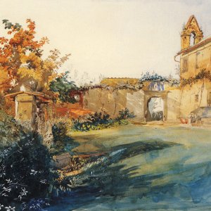 The Garden of San Miniato near Florence