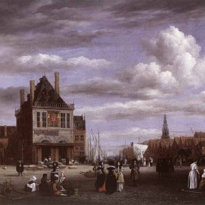 The Dam Square In Amsterdam