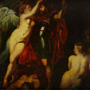 The Champion of Virtue (Mars), Crowned by the Goddess of Victory