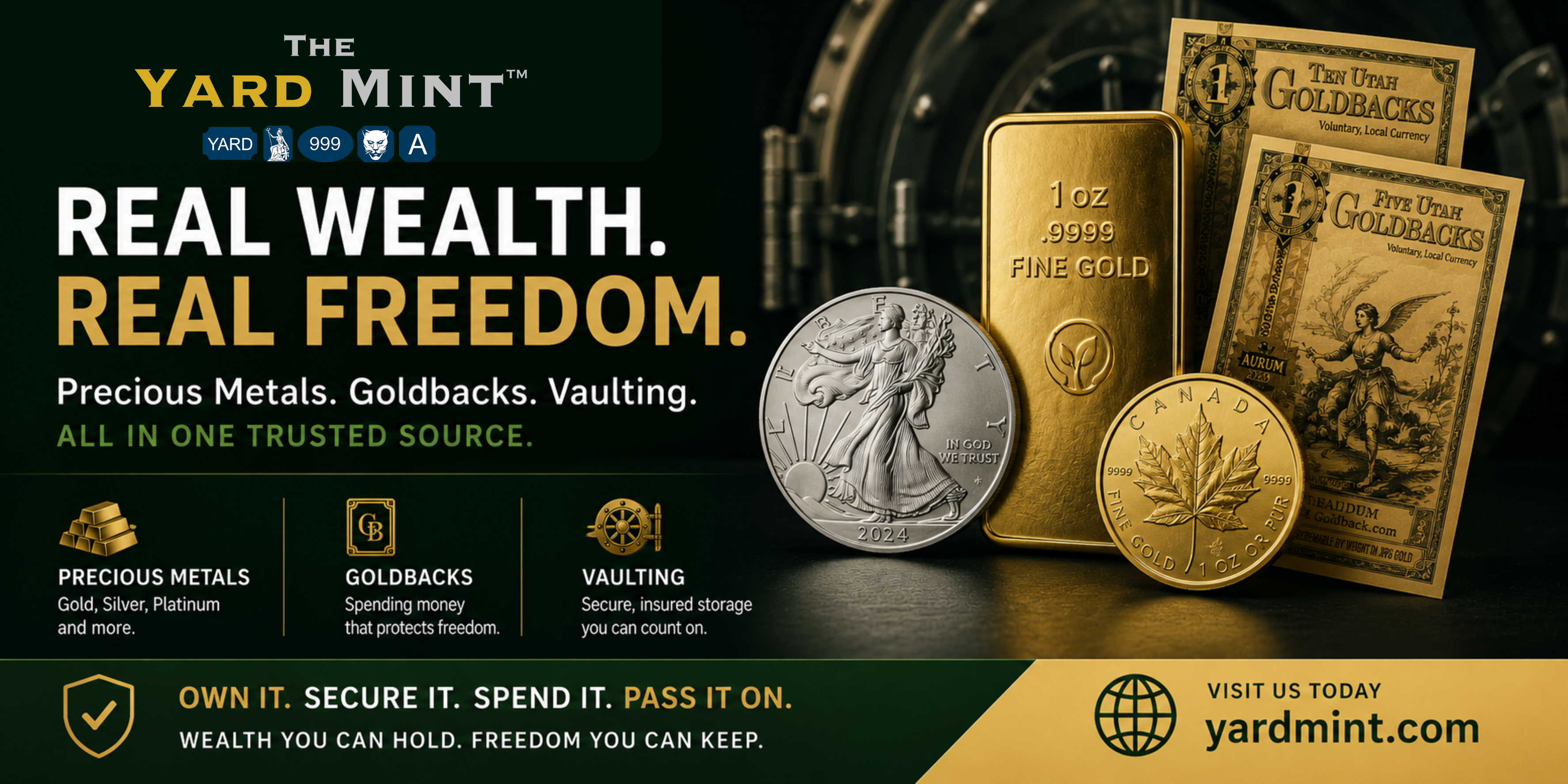 YardMint Precious Metals Advertisement
